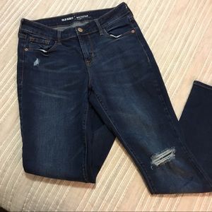 Old Navy Rockstar Mid-Rise distressed skinny jeans